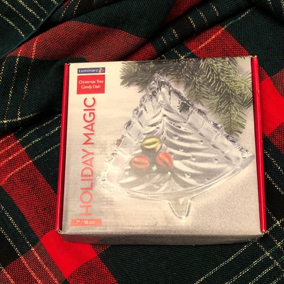 Luminarc Christmas Tree Glass Dish - Picture 6 of 7